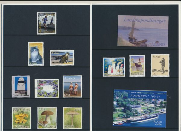 Aland Islands  UM / NH Mint yearset  2003.   All stamps, Blocks and Booklets.