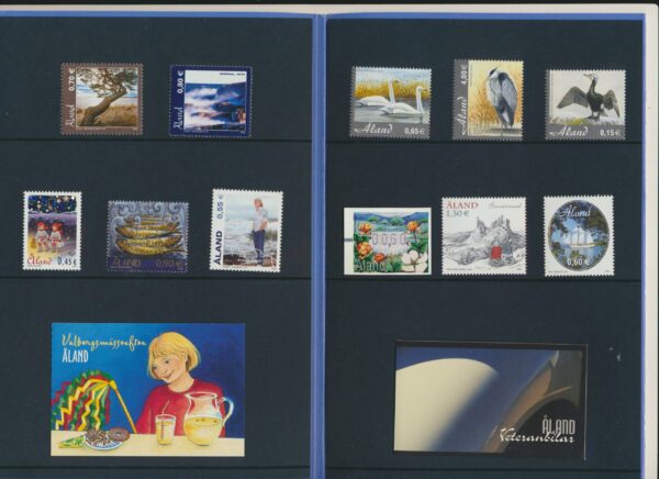 Aland Islands  UM / NH Mint yearset  2005.   All stamps, Blocks and Booklets.