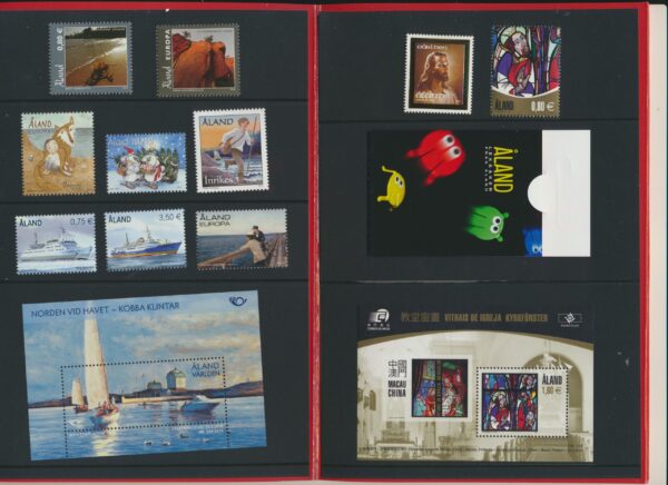 Aland Islands UM / NH Mint yearset 2010. All stamps, Blocks and Booklets.