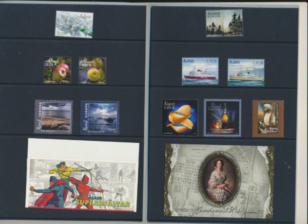 Aland Islands UM / NH Mint yearset 2011. All stamps, Blocks and Booklets.