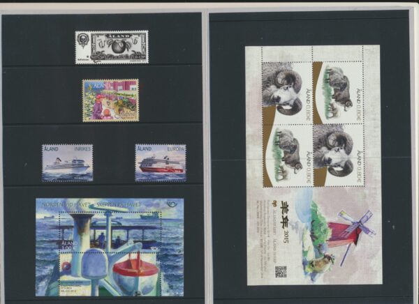 Aland Islands UM / NH Mint yearset 2014. All stamps, Blocks and Booklets.