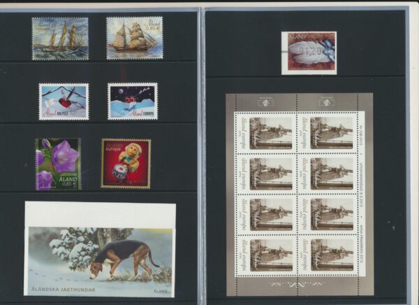 Aland Islands UM / NH Mint yearset 2015. All stamps, Blocks and Booklets.