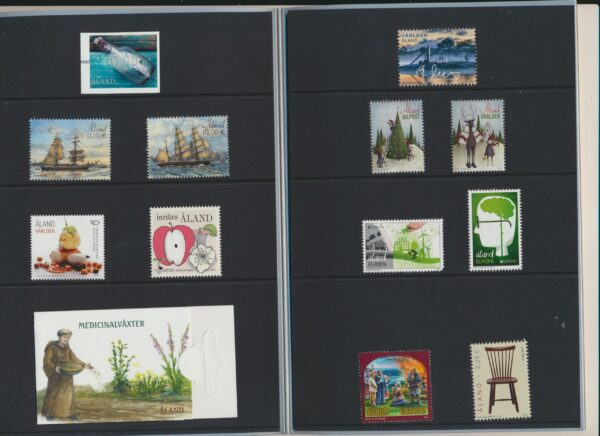 Aland Islands UM / NH Mint yearset 2016. All stamps, Blocks and Booklets.