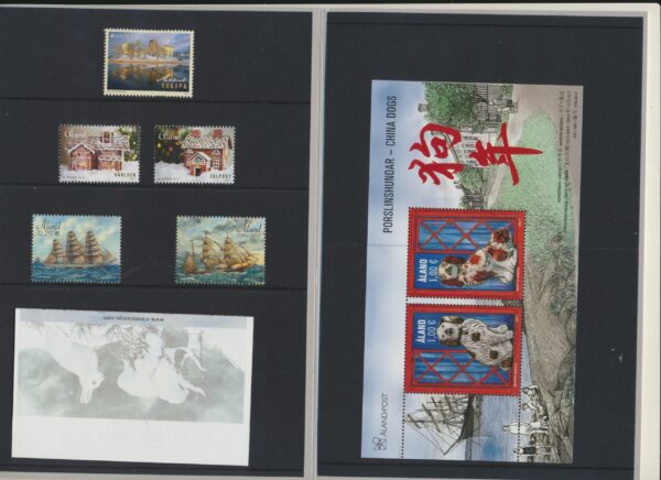 Aland Islands UM / NH Mint yearset 2017. All stamps, Blocks and Booklets.