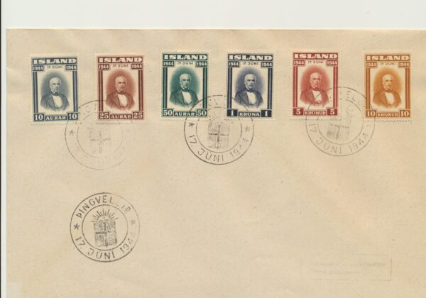Iceland FDC  17/ 6  1944