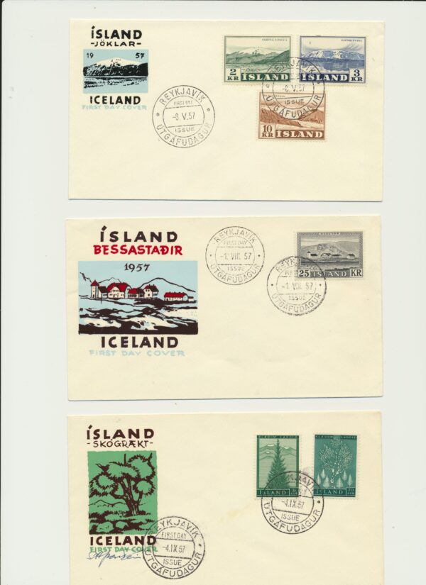 Iceland  FDC  all   From 1957