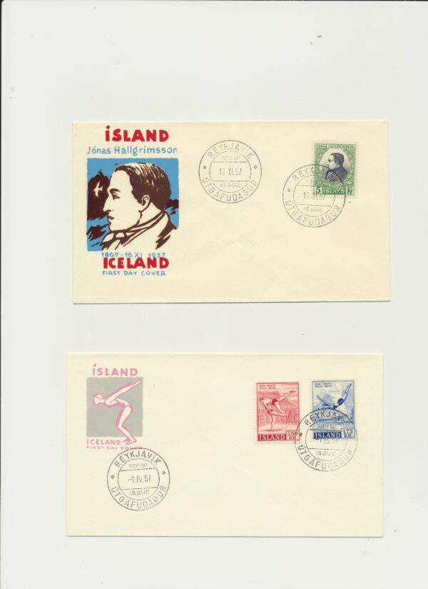 Iceland  FDC  all   From 1957 - Image 2