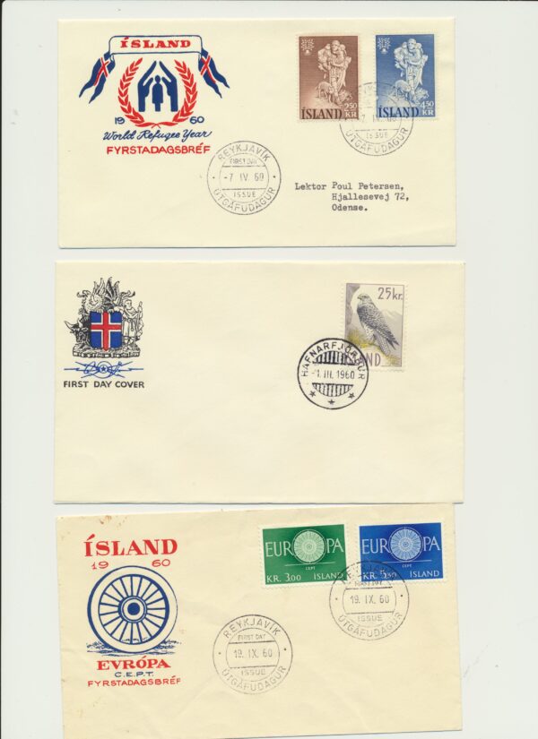 FDC all issued in 1960.