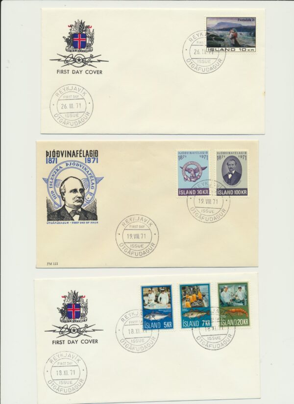 FDC all issued in 1971.