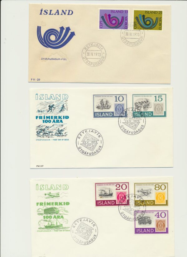 FDC all issued in 1973.