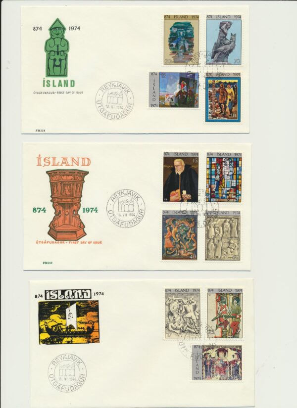 FDC all issued in 1974.