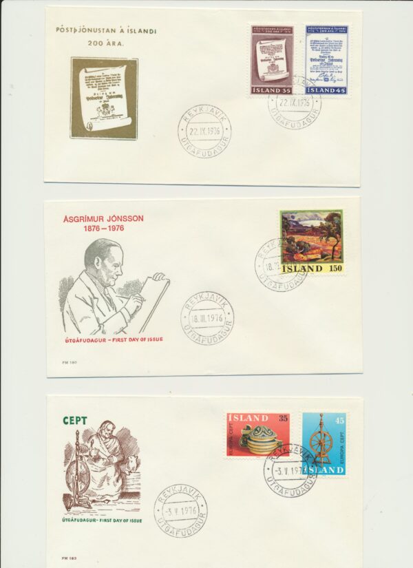 FDC  all issues from 1976 .