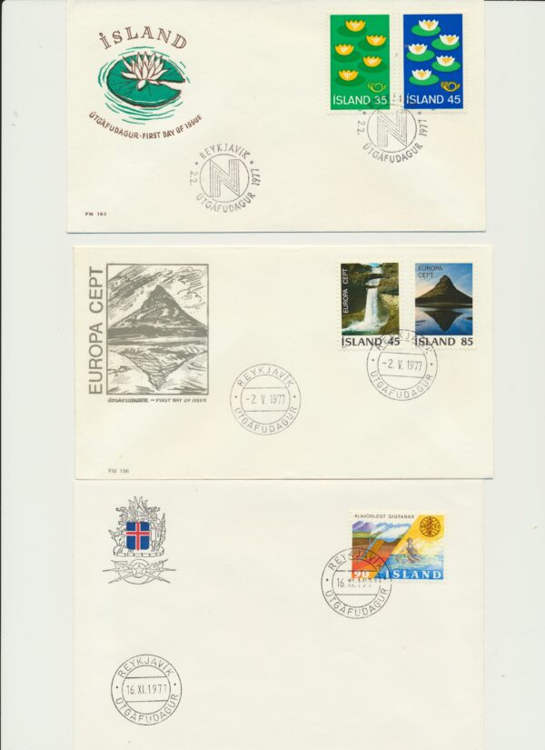FDC  all issues from 1977 .
