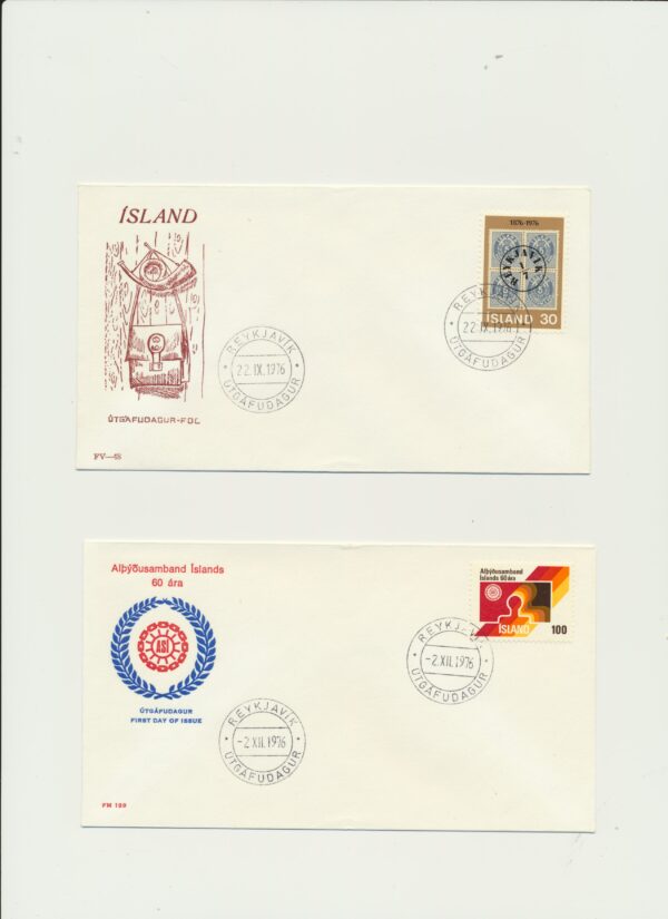 FDC  all issues from 1976 . - Image 2