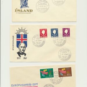 FDC all issued in 1961.