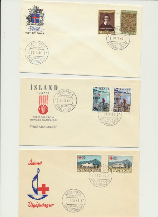 FDC all issued in 1963.