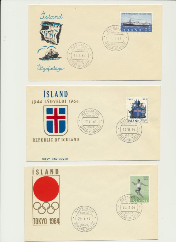 FDC all issued in 1964.