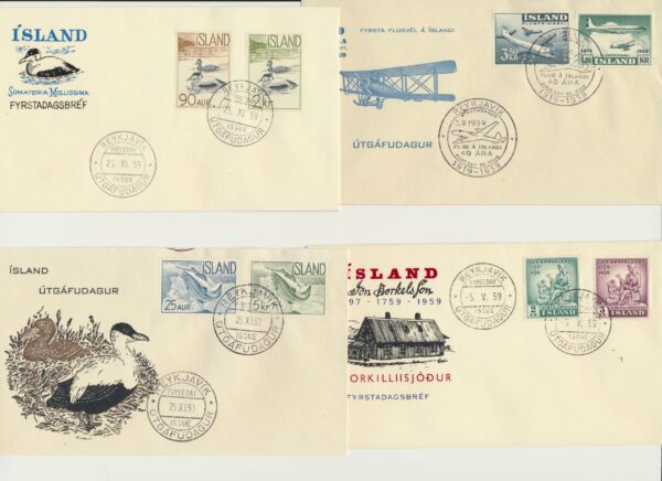 FDC all issued in 1959