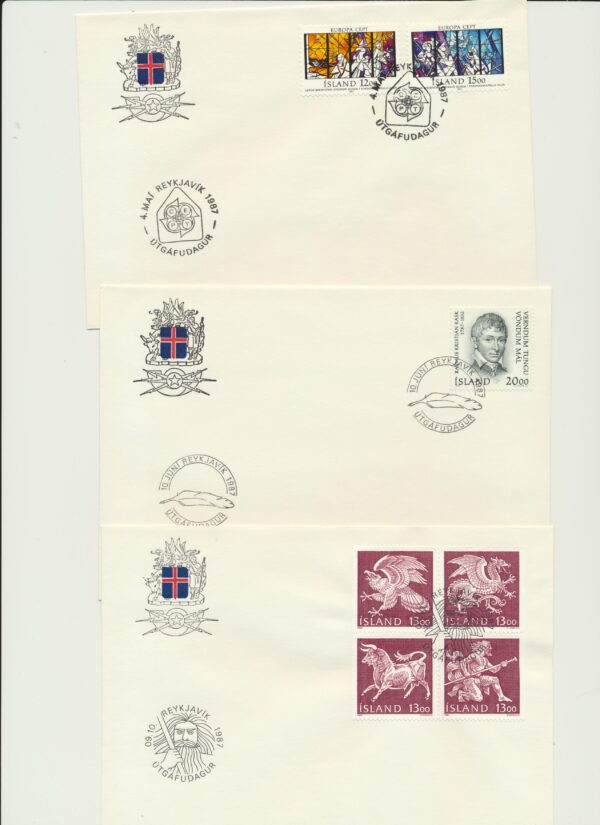 FDC  all issues from 1987 . - Image 3