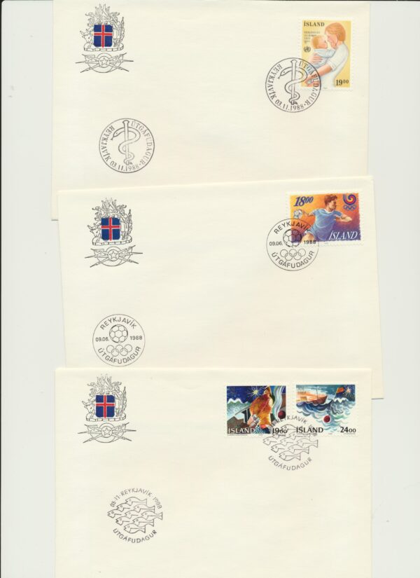 FDC  all issues from 1988 . - Image 3