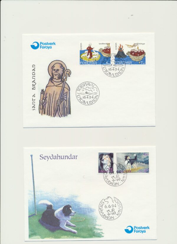 The Faroes  FDCs from 1994 all items. - Image 2