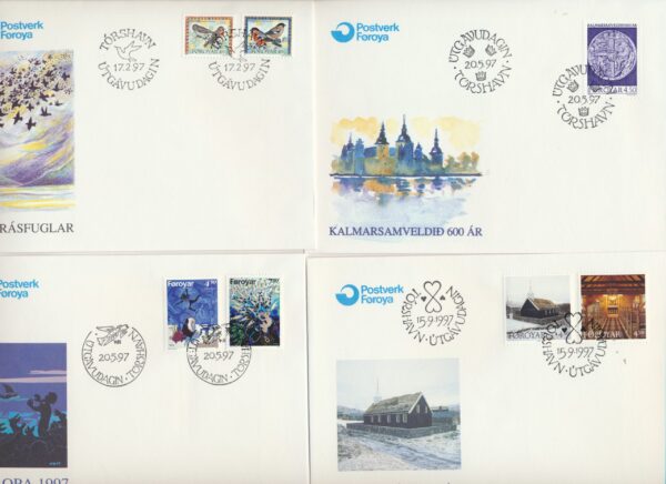 The Faroes  FDCs from 1997 all items. - Image 2