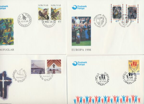 The Faroes  FDCs from 1998 all items. - Image 2