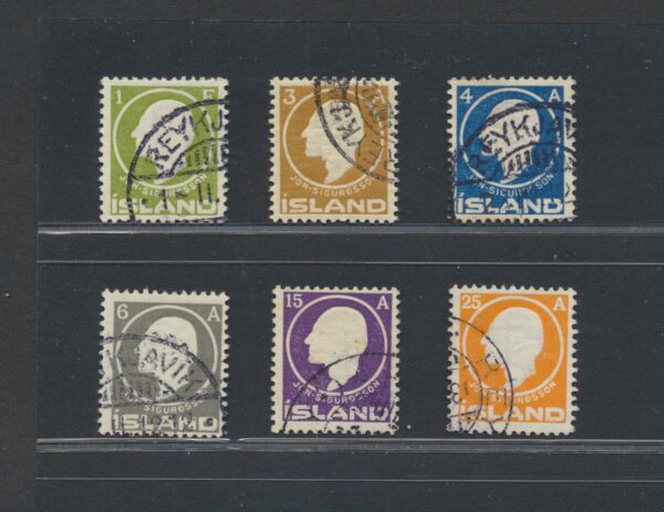 Jon Sigurdsson from 1911. Fine used set.