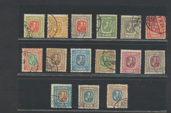 Two Kings from 1907-8 Fine used  set.
