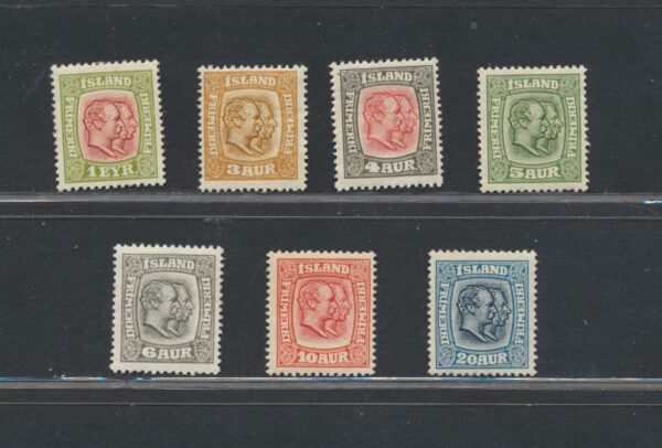 Two Kings from 1914-18 . NH Mint .