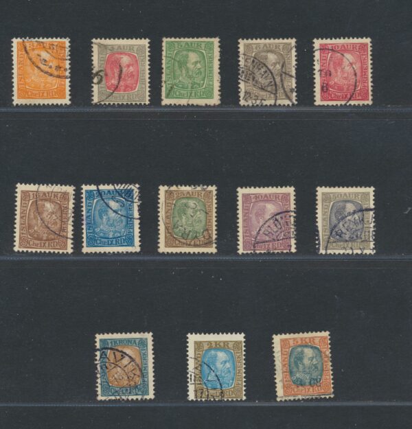 King Christian the 9th. From 1902-5  Fine used  set.