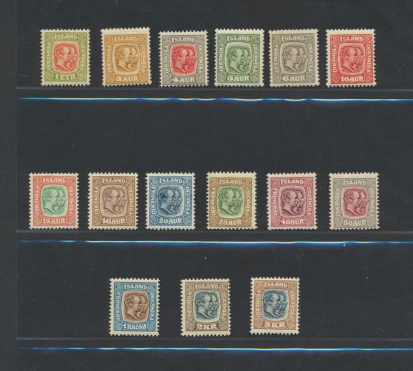 Two Kings from 1907-8   NH Mint set.
