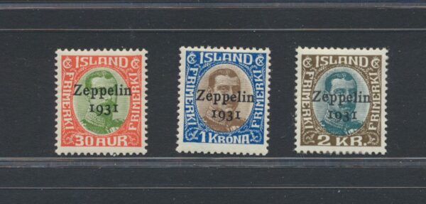 Zeppelin  from 1931. Full NH Mint set.  very fine.