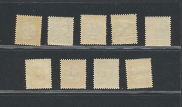 Two Kings Official set from 1907-18, Both Perfs. NH Mint. - Image 2