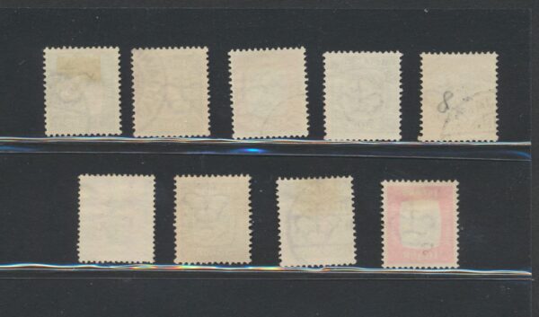 Two Kings Official set from 1907-18, Both Perfs. Fine used set. - Image 2
