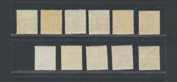 King Christian the 10th.  Official set from 1920-32. Full NH Mint set. - Image 2