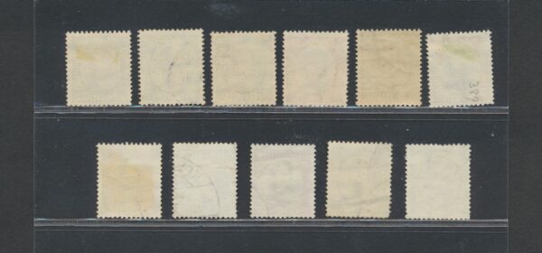King Christian the 10th.  Official set from 1920-32. Full Fine used set. - Image 2