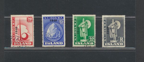 Ney York World Fair in 1939. Overprinted  1940  Full Fine Used  set.