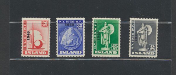 Ney York World Fair in 1939. Overprinted  1940  Full NH Mint   set.