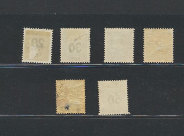 Surcharges of Christian 9th, from  1921-1929.  Full Fine used  set. - Image 2