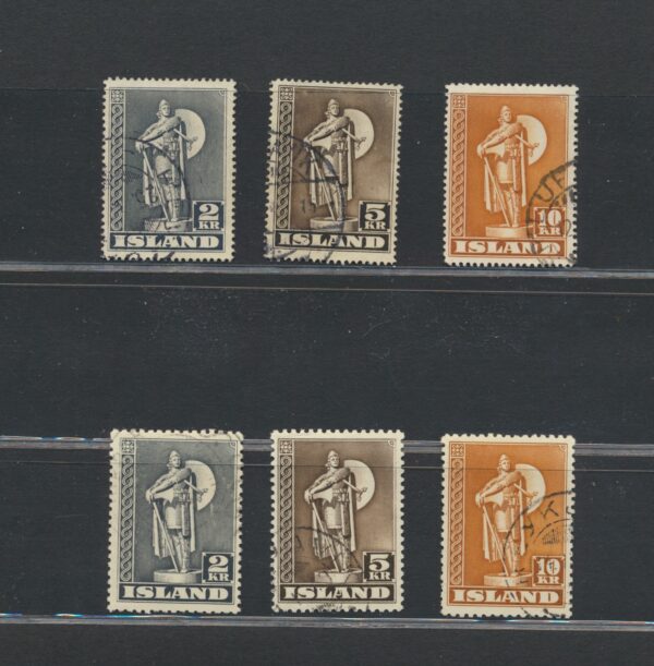 Viking from 1939-1948- Both perforations , Full Fine Used sets.