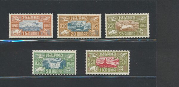 The Parlament Air Mail set NH Mint from 1930.
