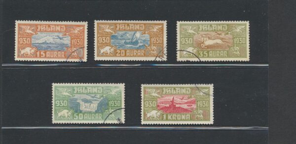 The Parlament Air Mail set Fine used from 1930.