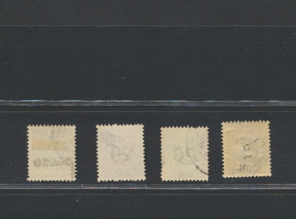 Surcharges of Two Kings , from  1921-1930.  Full Fine used  set. - Image 2