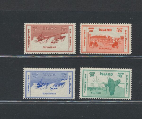 Charity Stamps from 1933. A full NH Mint set.
