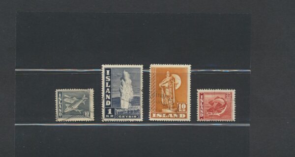 Iceland fine used  1945  stamps Yearset, all stamps and blocks issued.
