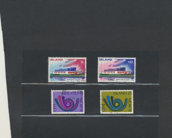Iceland fine used 1973 stamps Yearset, all stamps and blocks issued. - Image 2