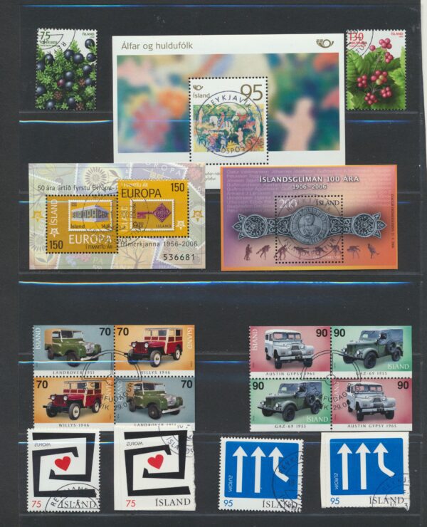 Iceland fine used 2006  stamps Yearset, all stamps and blocks issued. - Image 2