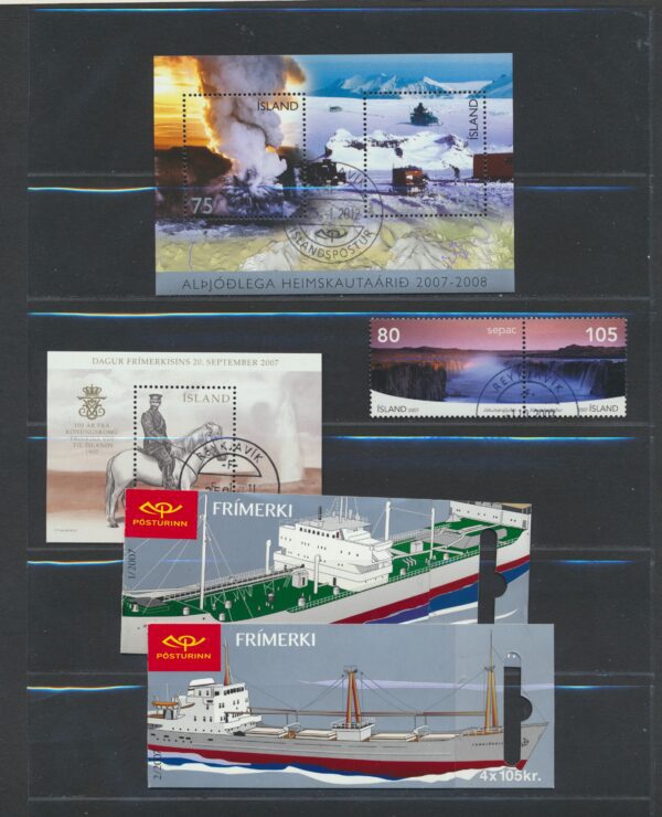 Iceland fine used 2007  stamps Yearset, all stamps and blocks issued. - Image 2