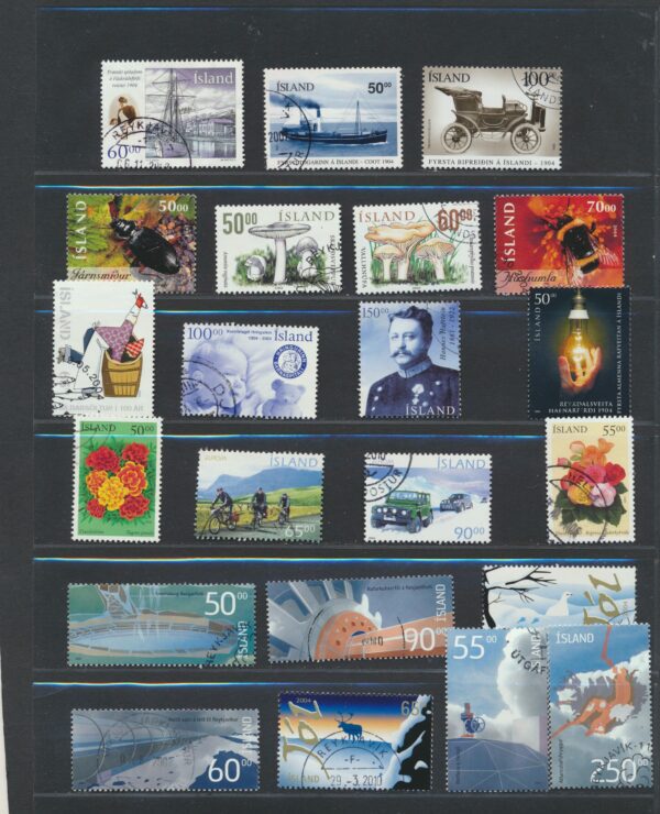 Iceland fine used 2004  stamps Yearset, all stamps and blocks issued.